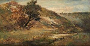 BARON Theodore 1840-1899,Vue de la rivière,Horta BE 2013-12-16