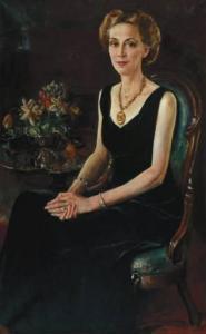 BARONE Antonio 1889-1971,Seated Portrait,1945,Barridoff Auctions US 2022-03-19
