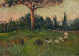 BARONE Carlo Adolfo 1861-1936,Paesaggio,Vincent Casa d'Aste IT 2025-04-16