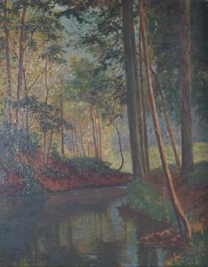 BAROTTE Léon 1866-1933,Le Canal du Grattoire, Vosges,1902,Ruellan FR 2023-07-22