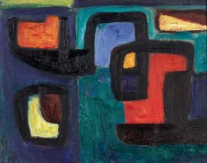 BAROUKH Ezechiel 1909-1984,Untitled (Abstract Composition),1950,Sotheby's GB 2023-04-25