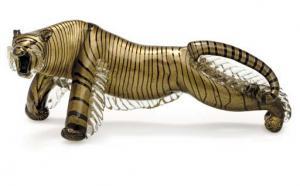 BAROVIER Ercole,A Gold Aventurine Infused Glass Figure of a Tiger,1940,Christie's 2006-12-19