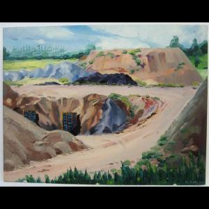 BARR earle 1933-2022,GRAVEL PITS,1957,Waddington's CA 2011-02-21