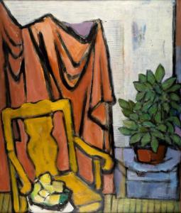 BARR Norman 1908-1994,The Yellow Chair,1940,Swann Galleries US 2022-01-27