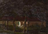 BARRACLOUGH James P 1891-1942,The house at night,1928,Mallams GB 2014-08-14