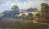 BARRAN George 1800,Landscape with farmhouses,Cheffins GB 2014-07-10