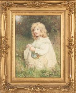 BARRATT A,Girl Collecting Flowers,Cottone US 2015-09-26