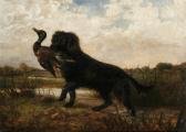 Barratt of Stockbridge Thomas 1852-1899,Portrait a spaniel retrieving a mallard indist,1854,Bonhams 2021-11-10