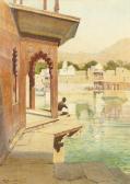 BARRATT Reginald 1861-1917,The bathing tank at Alwar, Rajasthan,1914,Christie's GB 2009-07-28