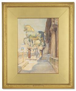 BARRATT Reginald 1861-1917,The Horses of St. Marks, Venice,1896,Christie's GB 2021-09-30