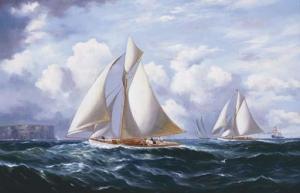BARRATT WALTER A,Yachts racing by the Sydney Heads,1899,Christie's GB 2004-11-09