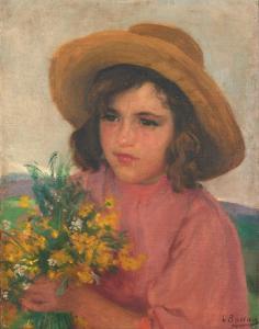 BARRAU BUÑOL Laureano 1864-1957,Jeune fille au bouquet de fleur,AuctionArt - Rémy Le Fur & Associés 2023-12-12