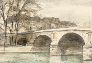BARRAUD Aurele Rene 1903-1969,Pont de Paris,1951,Piguet CH 2022-06-15