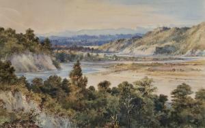 BARRAUD Charles Decimus 1822-1897,Rangitikei River,1873,International Art Centre NZ 2023-04-19