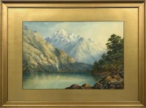 BARRAUD Charles Decimus 1822-1897,South Island Landscape,International Art Centre NZ 2022-03-07
