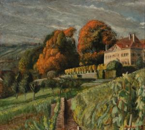 BARRAUD Francois Emile 1899-1934,Le château d'Hauteville, Blona,1927,Beurret Bailly Widmer Auctions 2022-11-09