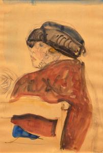 BARRAUD Maurice 1889-1954,Femme à la fourrure,Galerie Koller CH 2024-03-22