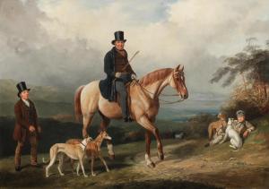 BARRAUD William # Henry 1810-1850,Mr Miller on his favourite hunter Bristol,1848,Bonhams 2022-03-30