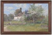 BARRETT Elizabeth Hunt 1863-1955,Country Cottage,Brunk Auctions US 2018-07-14