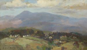 BARRETT Elizabeth Hunt 1863-1955,Hillside Landscape,Clars Auction Gallery US 2021-11-19