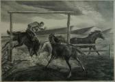 BARRETT LAWRENCE LOUIS 1897-1973,Horse Wrangler,Rachel Davis US 2016-03-19