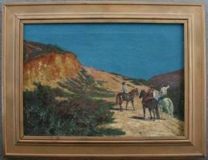 BARRETT,New Mexican Landscape withRiders,Burchard US 2008-09-28