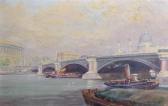 BARRETT R. Granger,A London Bridge over the Thames with St Paul's in ,John Nicholson 2018-12-19