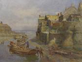BARRETT Thomas,Where the Beck Joines the Sea Staithes,1914,David Duggleby Limited 2016-03-11