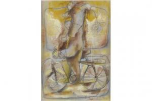 Barrientos Walter 1960,Two figures on a bike,Ewbank Auctions GB 2015-10-22