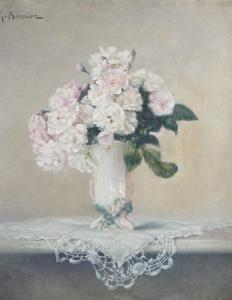 BARRIER Gustave 1871-1953,Nature morte au vase fleuri,Ruellan FR 2023-07-01