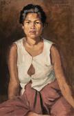 BARRIERE Georges 1881-1944,Portrait of a Cambodian Woman,1931,Sotheby's GB 2022-01-26