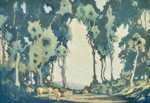 BARRINGER Herbert P 1900-1900,Shadows on the Gums,Elder Fine Art AU 2019-03-31