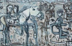 BARRIOS CARLOS 1966,Riding the Love Pony,2013,Mossgreen AU 2016-08-29