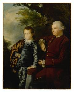 BARRON Hugh 1745-1791,Portrait of a gentleman and a boy in a landscape,Sotheby's GB 2021-01-30