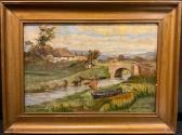 BARROW Edith,Canal on a Summers Day,Bamfords Auctioneers and Valuers GB 2022-09-01