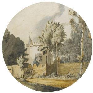 BARROW Joseph Charles 1700-1800,A VIEW OF STRAWBERRY HILL, TWICKENHAM,Sotheby's GB 2010-07-06