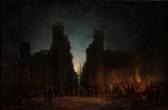 BARRY Francois Pierre,Tebe e le rovine del tempio di Karnac nella notte ,1863,Finarte 2022-11-10