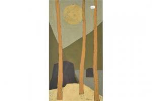 BARRY FRANK 1880-1940,Moonlight through the Trees,David Lay GB 2015-08-06