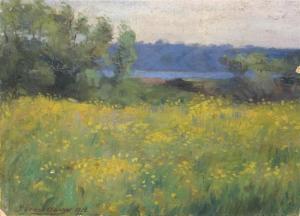 BARRY Gerard 1864-1941,Flower-filled meadow,1912,Eldred's US 2018-01-20