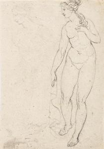 BARRY James 1741-1806,Standing Female Nude,Swann Galleries US 2021-11-03