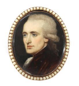BARRY John 1784-1827,Portrait of a gentleman in a red velvet coat and w,Sworders GB 2021-12-14