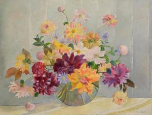 BARRY Moyra 1886-1960,Still Life - Vase of Summer Flowers,Morgan O'Driscoll IE 2024-02-26