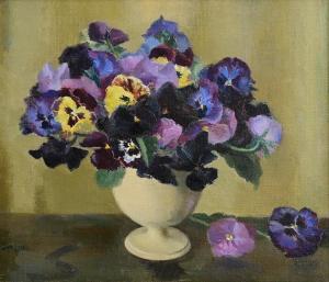 BARRY Moyra 1886-1960,Still Life with Pansies,Morgan O'Driscoll IE 2024-01-22