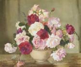 BARRY Moyra 1886-1960,STILL LIFE WITH ROSES,1950,Whyte's IE 2010-12-13