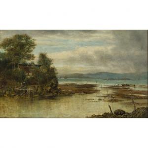 BARRY William,CRAMOND FERRY - WHERE THE RIVER JOINS WITH THE SEA,1884,Lyon & Turnbull 2019-03-13