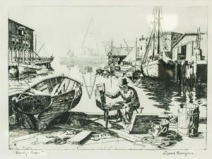BARRYMORE Lionel 1878-1954,a figure working on the docks,888auctions CA 2020-03-12