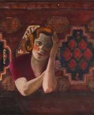 BART Wiktor 1887-1954,Portret kobiety w czerwieni,1933,Desa Unicum PL 2016-05-10