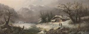 BARTAK Ludvik 1857-1921,Winter Landscape,Palais Dorotheum AT 2018-03-10