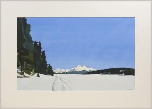 BARTEL Eva 1900-1900,Ski Trail, Maligne Lake,1994,Lando Art Auction CA 2018-10-14