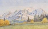 BARTH Jean 1900-1900,Le Mont Blanc depuis les prairies de Cordon,1984,Aguttes FR 2011-04-02